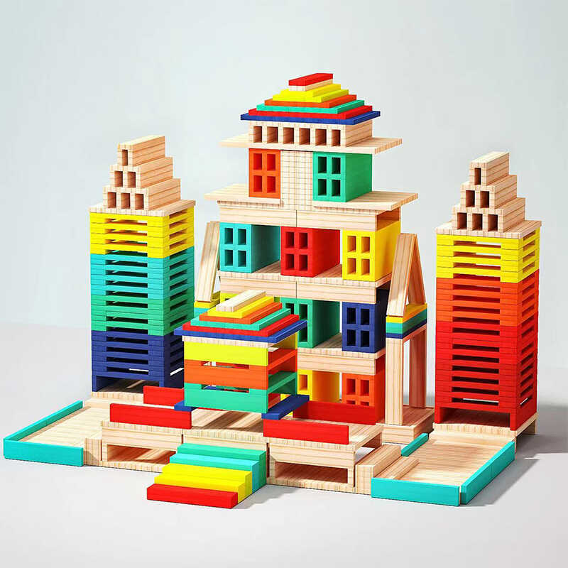 Aki Free Building Blocks Meidu Construction Kindergarten Construction Area Materials Children's Construction Toys