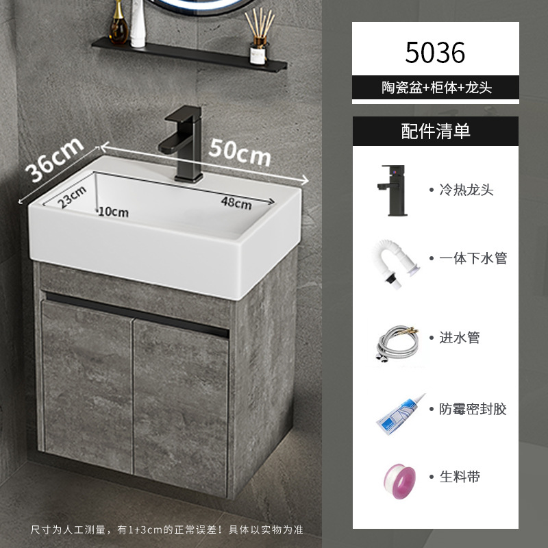 Apartamento pequeño ultra estrecho mueble de baño montado en la pared combinado lavabo de cerámica profundo lavabo inodoro lavabo piscina