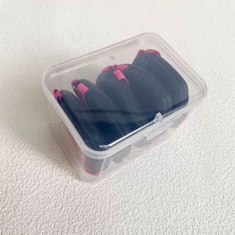 Чёрный кожаный воздушный кушон, каплеобразный двойной лентой спонж для сухой и влажной основы, не впитывающий пудру, увеличенный и утолщённый спонж