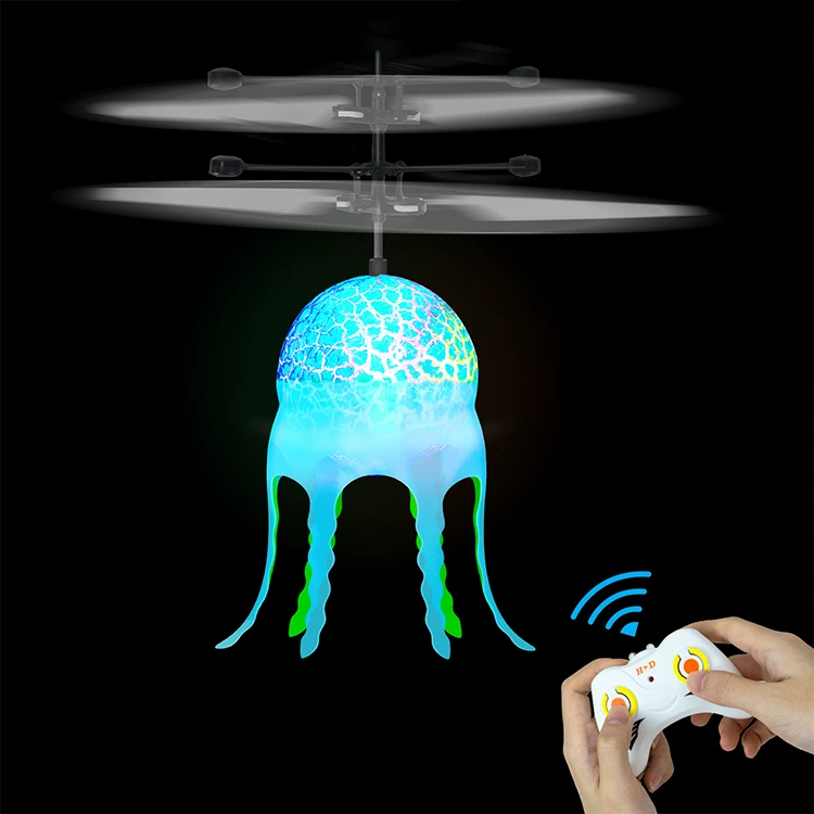 Induction airplane, colorful flashing toy, remote control