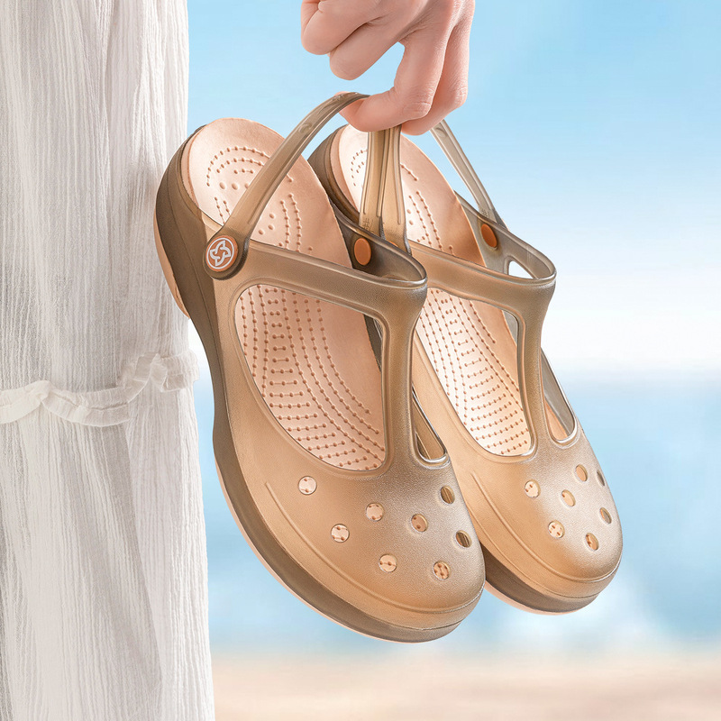 New Nurse Clogs for Pregnant Women, Toe-Toe Sandals, Summer Non-Slip Thick-Soled Jelly Beach Shoes, Soft-Soled Slippers for Outer Wear New Nurse Clogs for Pregnant Women, Toe-Toe Sandals, Summer Non-Slip Thick-Soled Jelly Beach Shoes, Soft-Soled Slippers for Outer Wear