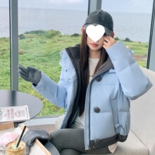 2025新款棉衣女短款时尚百搭撞色棉服韩版冬季棉袄外套潮直发一件