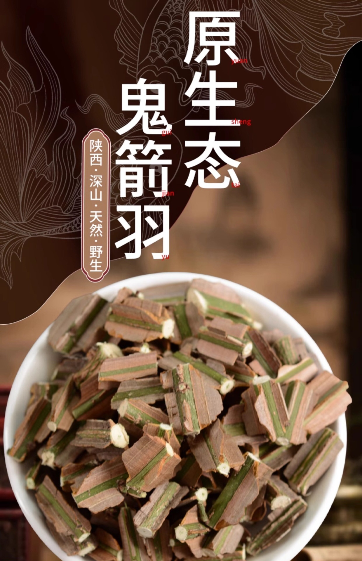 Gui Jian Yu Dried Euonymus Branches 500g Wild Qinling Harvest 2024 Sulfur-Free TCM Herb overview