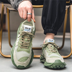 Men's Autumn Breathable 2023 New Youth Running Mesh Sports Shoes with Tire Sole Father Trend Shoes