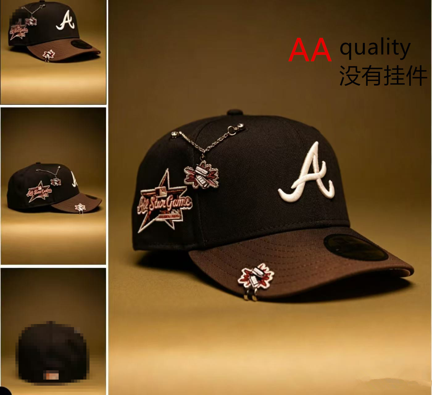 Comercio exterior transfronterizo al por mayor 2026 AA gorra de boca de pato bordado tridimensional ajustable gorra de hip-hop Yankees Dodgers