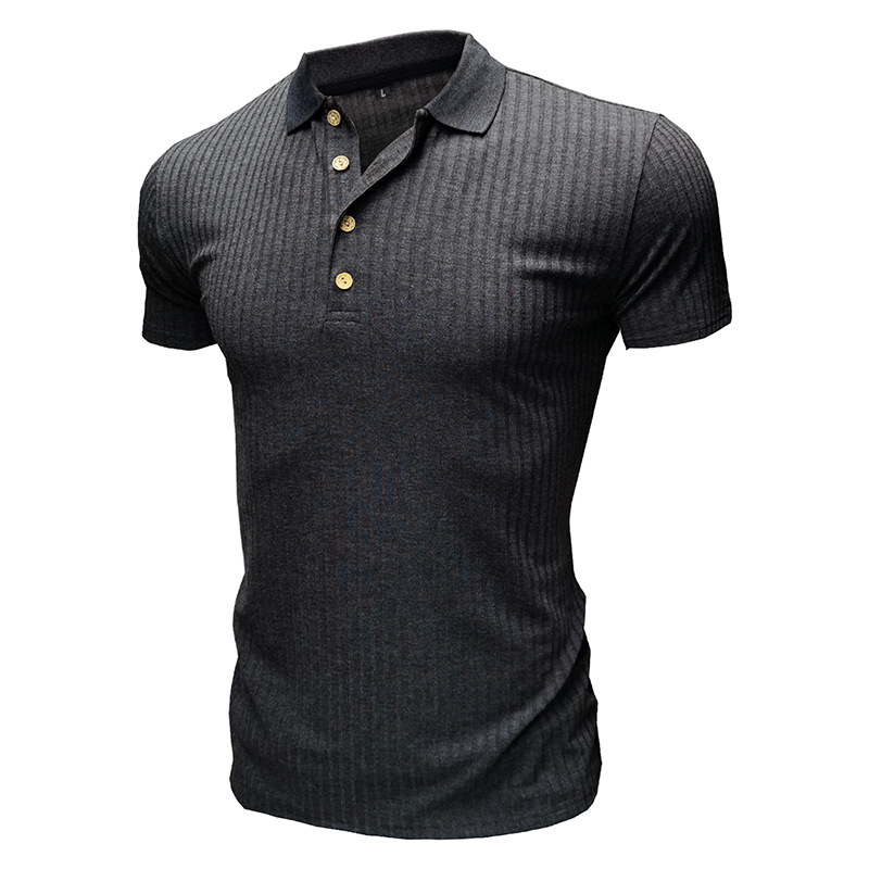 Men's Solid Color Patchwork Polo Shirt Men's Clothing display picture 20