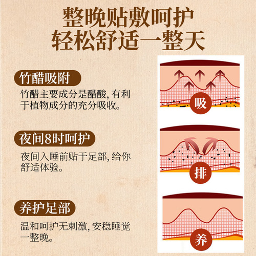 Beijing Tong Ren Tang Old Beijing mugwort foot patch 50-piece box sleep foot patch foot moisture foot patch
