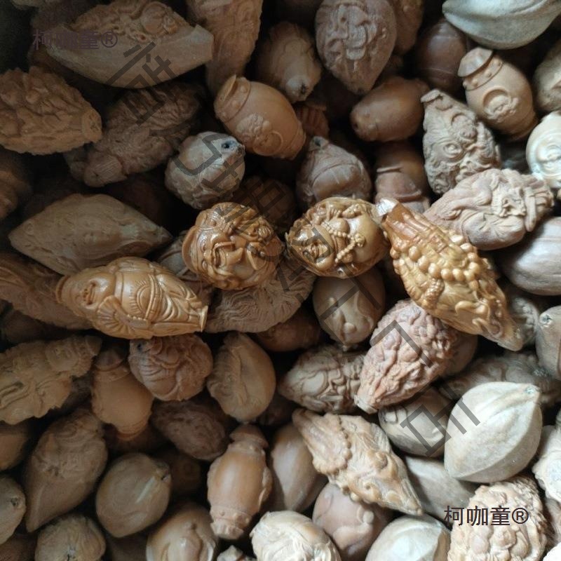 橄榄核原籽核雕刻半成品毛坯料机雕文玩单题材随机发没孔少麦太保