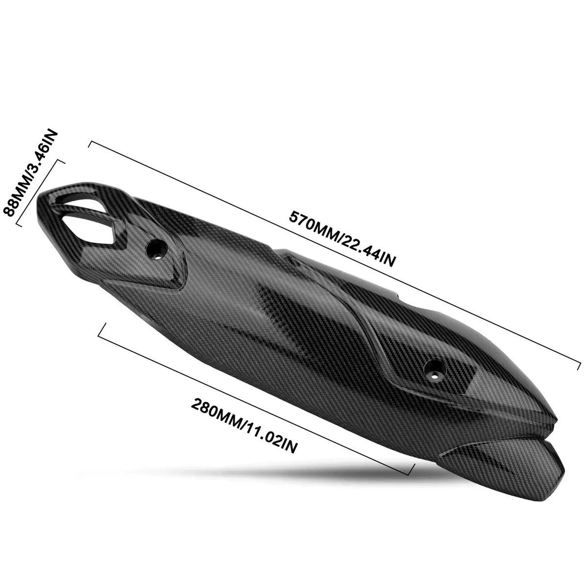 Подходит для мотоцикла Yamaha NMAX/NVX/VARIO155 V2 модифицированный крышка корпуса выхлопа из углеродного волокна декоративная обкладка
