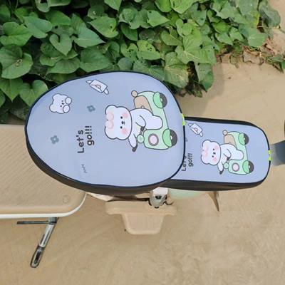 Electric Scooter Trendy Elements, Electric car cushion - motorcycle-bear-front-seat-rear-seat-cover