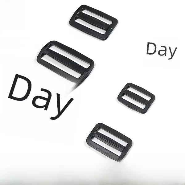 In-Stock Plastic D-Ring Buckle, Strap Adjuster Buckle, Webbing Buckle, Shoulder Strap Buckle, Bag Accessories, Three-Position Buckle, Plastic Buckle Wholesale