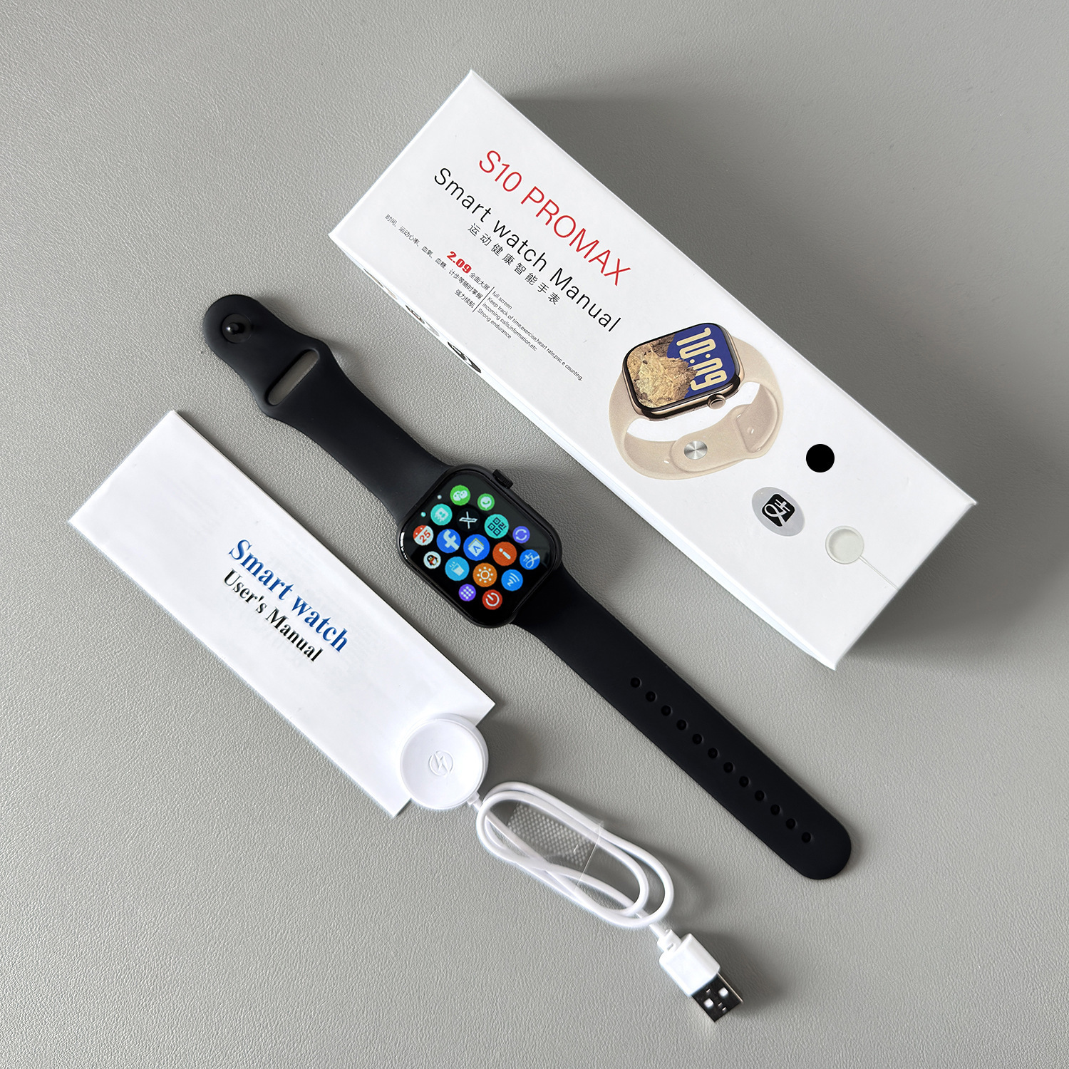 2025 nuevo s10 huaqiang norte reloj inteligente teléfono Bluetooth medidor de movimiento paso al por mayor inteligente para usar image 4