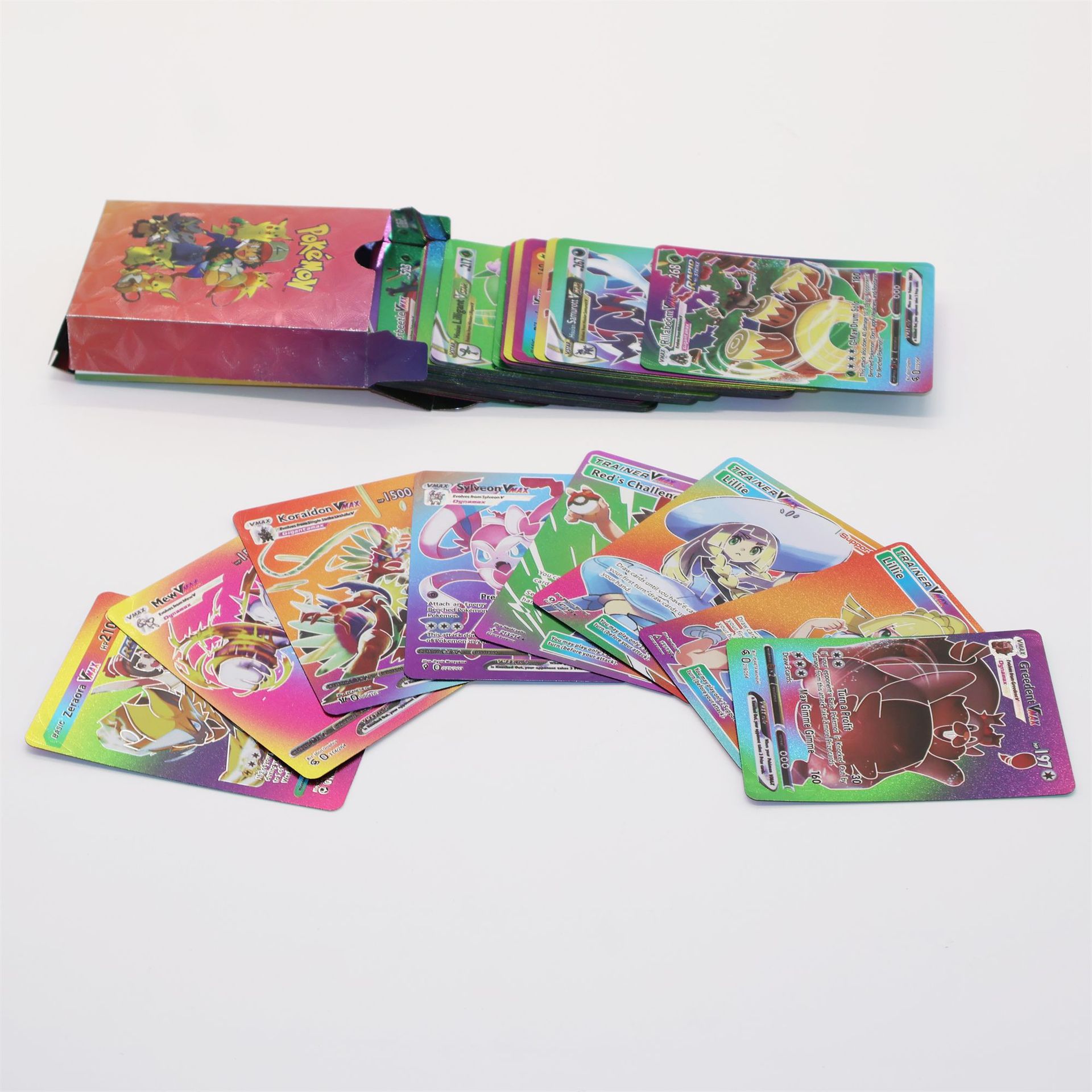 Pokemon Cards Anime Cards Fire Dragon Rare Battle Deck Flash Cards Children's Gift Direct from Manufacturer
