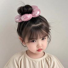 儿童花朵发圈女童立体头花扎丸子头马尾头饰大肠圈女孩扎头发发饰