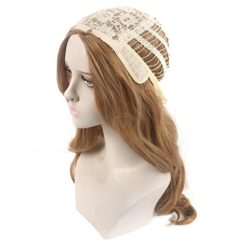 Europa y América nuevo M3GAN/Meghan cos peluca película mujer propietario medio-largo pelo rizado mismo estilo Cosplay cubierta de la cabeza completa