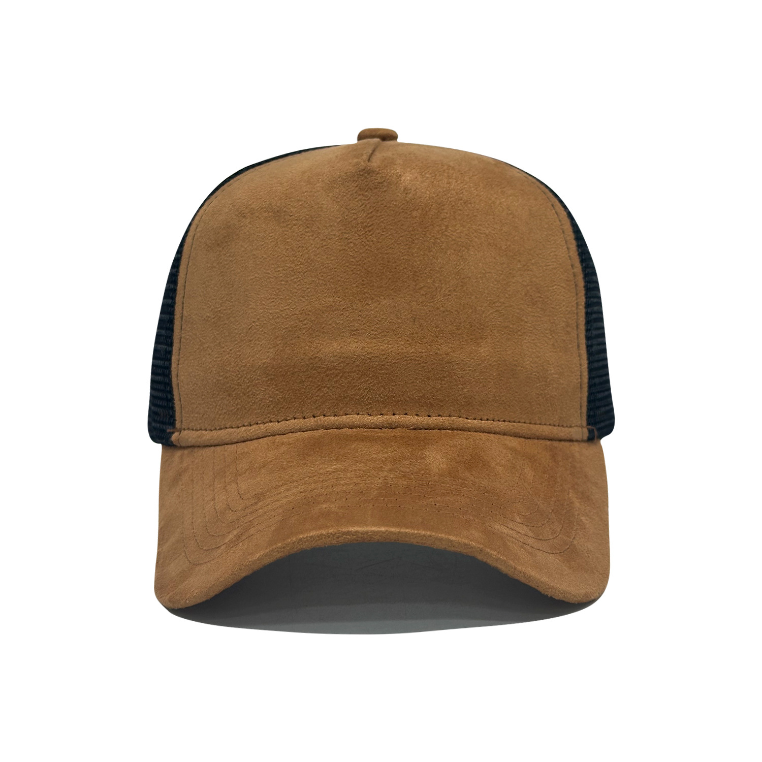 Cinco piezas de gorra de red de gamuza para hombres de verano al aire libre sombrero de protección solar sombrero de red transpirable sombrero de béisbol personalizado