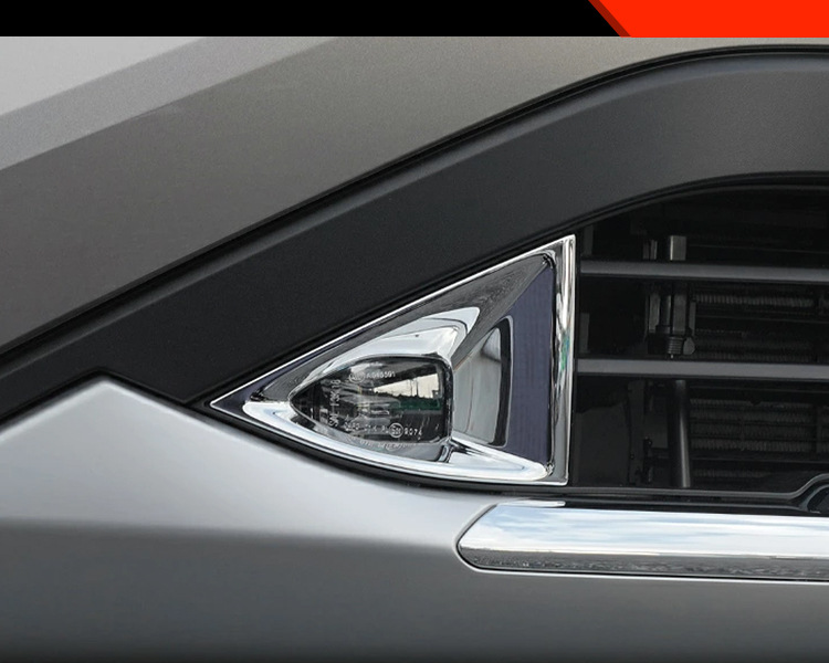 Suitable for Nissan 22 Qijun T33 front bumper fog lamp plating bright frame Rogue special front fog lamp cover