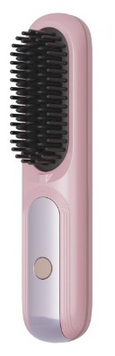 Minhuang ワイヤレスヘアストレートニングコームデジタルディスプレイ充電式ミニポータブル旅行ヘアケアヘアアイロンデュアル目的ストレートヘアカーリングコーム|undefined