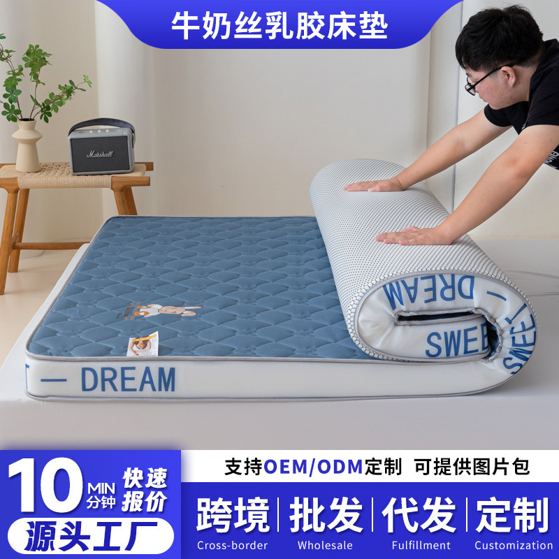 Class a Milk Silk Large Bed Latex Memory Foam Mattress Student Dormitory Soft Foldableable Storage Mattress