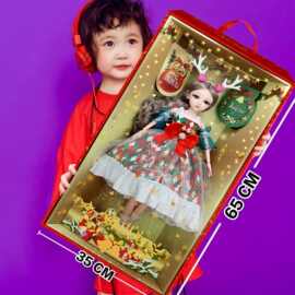 芭巴比儿童过家家女孩场景仿真玩偶公主洋娃娃新年礼物大礼盒玩具