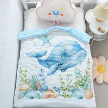 婴儿豆豆被 纯棉a类卡通印花新生宝宝豆豆安抚被子幼儿园午休盖毯