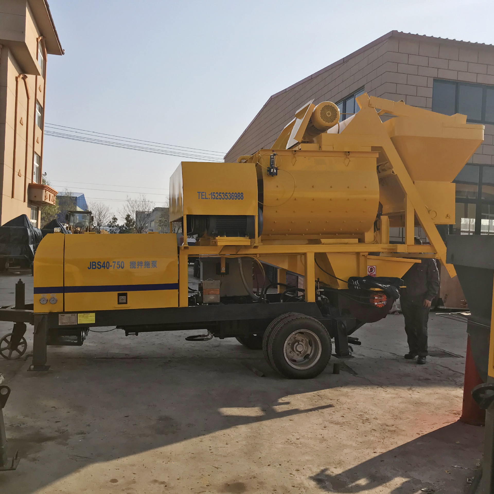 强制式混凝土搅拌泵送机 JS500搅拌机新赛机械混凝土搅拌机拖泵