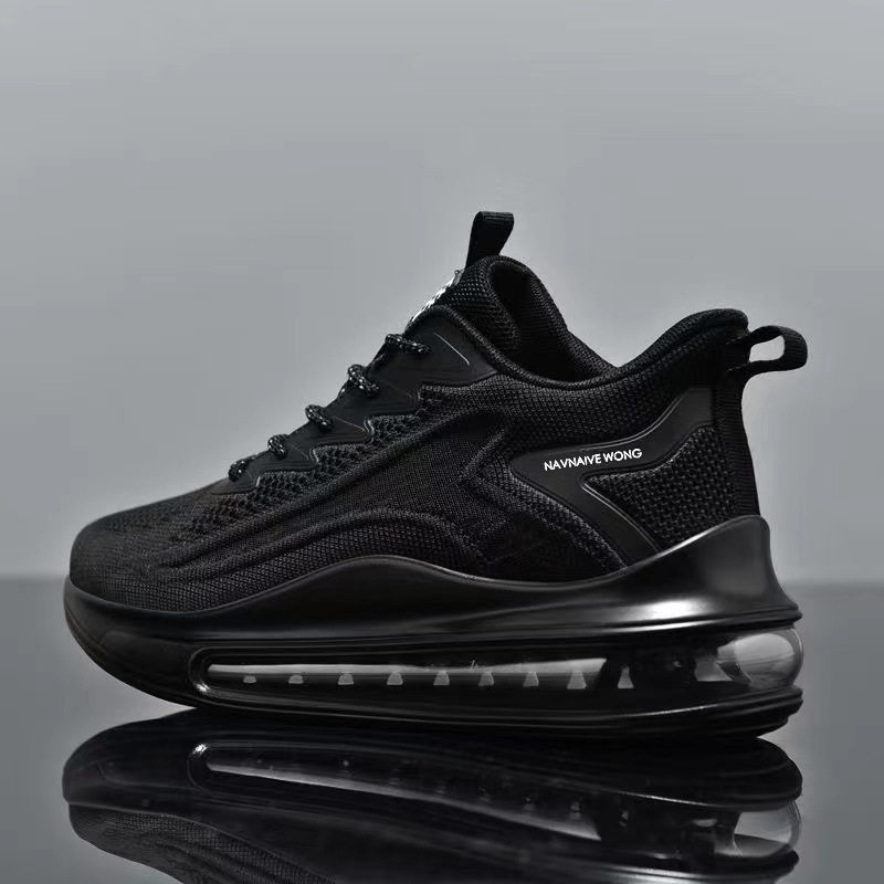 メンズシューズ 2025 春秋新作 エアーカッション スポーツシューズ ランニングシューズ ソフトソール 身長アップ メンズカジュアルシューズ 外貿|undefined