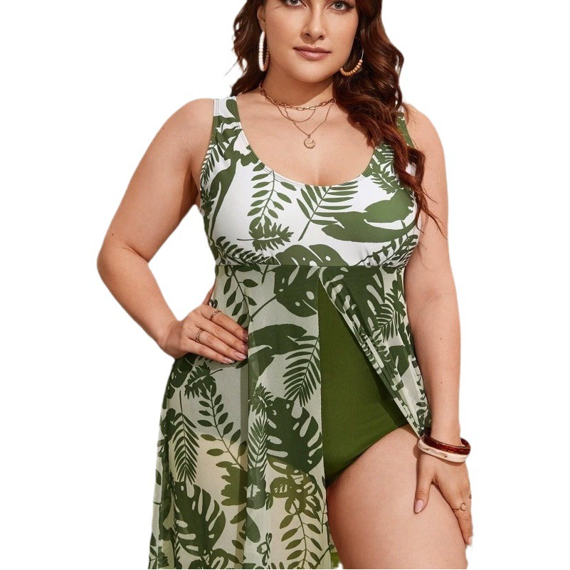 Новый европейско-американский стиль 2025: сексуальный слитный купальник-бикини с открытой спиной, больших размеров, приталенный, для женщин, для международной торговли