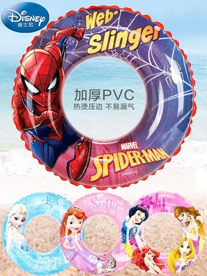Disney/迪士尼 儿童游泳圈60CM/80CM卡通环保PVC充气泳圈厂家批发|ms