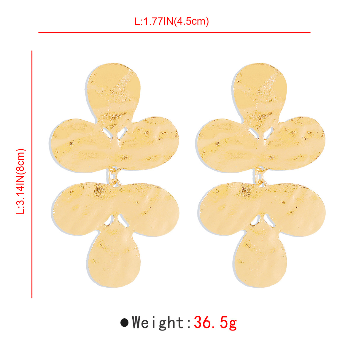 42g Weight 0.03µm Gold Plating Thickness Electroplated Gold Plating Process 201 Stainless Steel Ear Needle Material Golden Plated Plating Material Ear Studs Classification 1 Pair Quantity Holiday, Daily Occasion Alloy Material Geometric Pattern Women's Gender IG Style, Casual, Exaggerated Style Plating Craft 1 Pair IG Style Casual Exaggerated Geometric Alloy Ear Studs 51