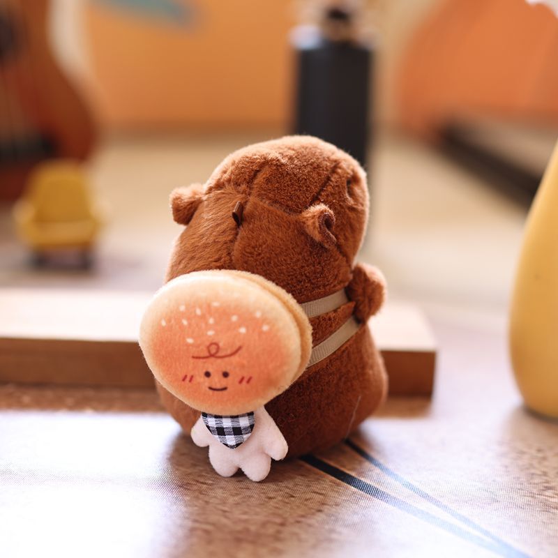 ネットの赤いかわいい萌えカピバラのペンダントのぬいぐるみのぬいぐるみのカピバラのバッグのペンダントのキーホルダーの人形|undefined