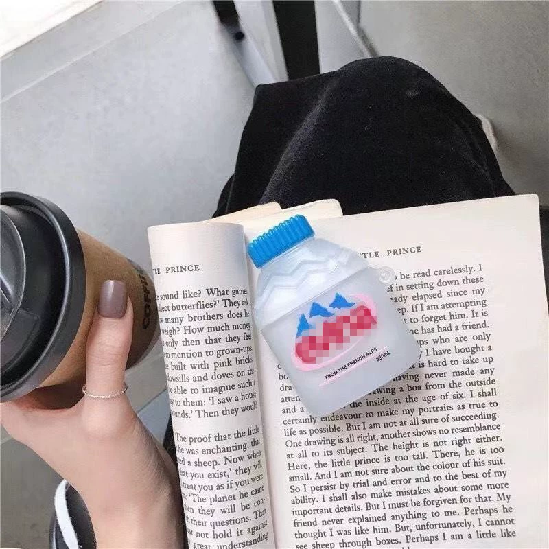 Силиконовый защитный чехол (совместим с Apple) для AirPods 1/2, милые мультяшные дизайны, с крючком/кольцом