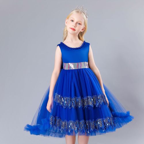 Europe and the United States children dress brim princess dress host singer chorus piano performance trailing skirts birthday party gift tutu skirt dresses for baby