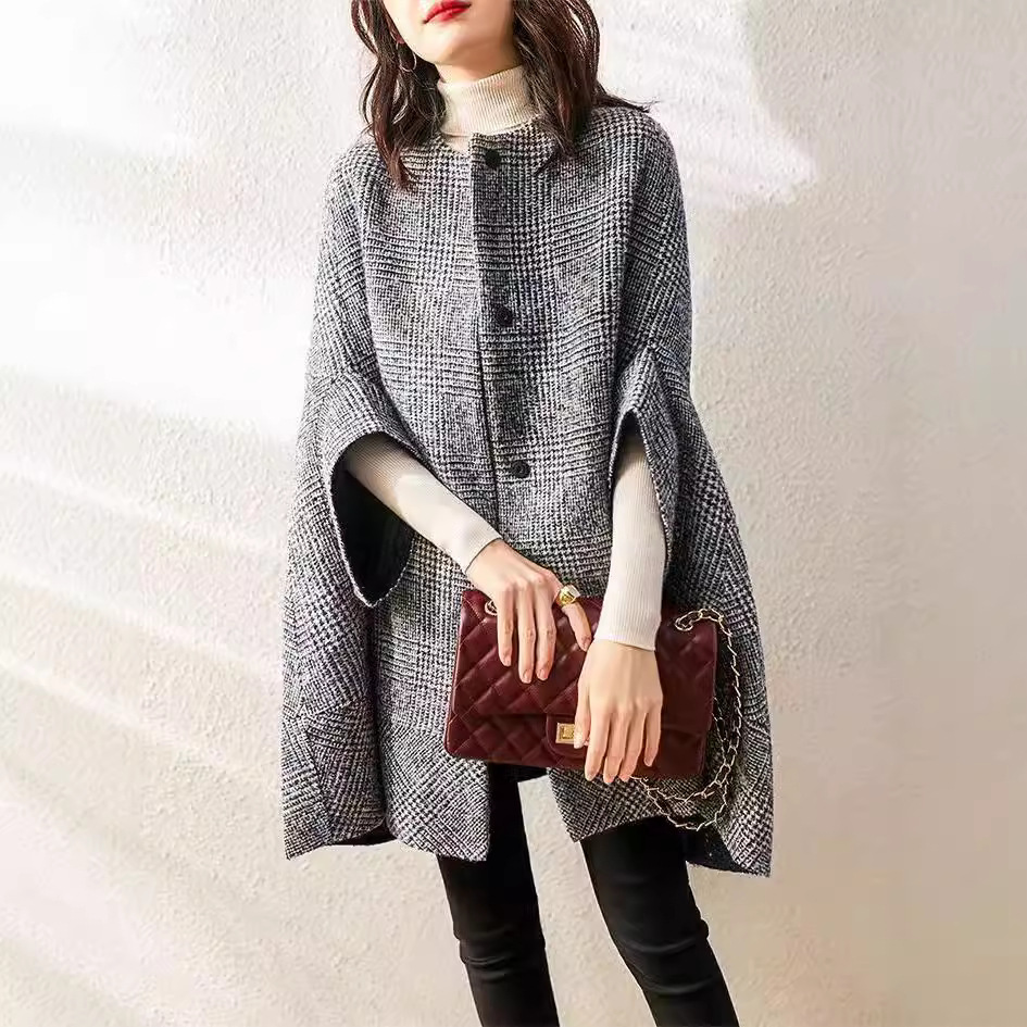 Colored woolen woolen coat