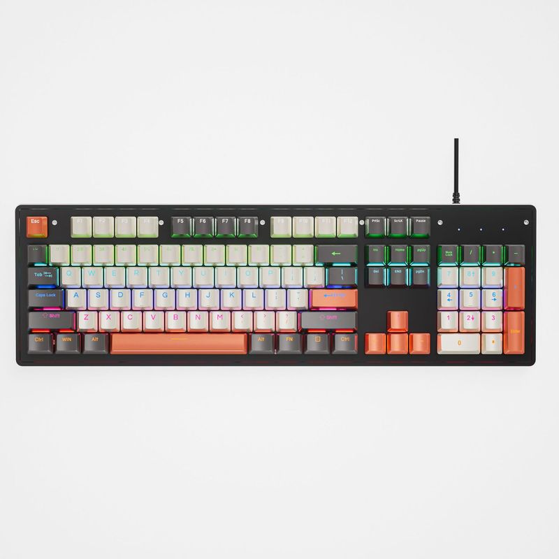 H96ワイヤレスブルートゥース三モードメカニカルキーボードカスタマイズ挿抜軸rgbライトeコマースゲームネットカフェのキーボード|undefined