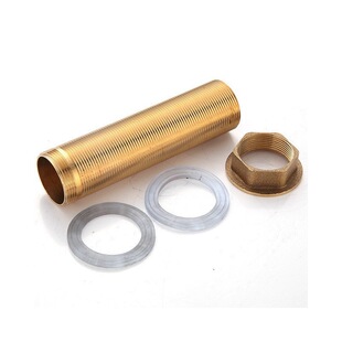 Vegetable basin washbasin kitchen hot and cold faucet fixed tall cap extended copper nut fastener rubber pad accessories