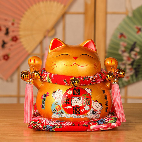 Lucky Cat Large Ornament Piggy Bank Store Opening Ornaments Creative Gifts Home Accessories Ceramic Craft Gifts