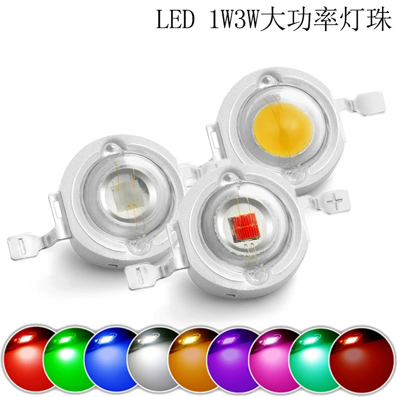 Source lumineuse LED, lampe de poche, éclairage, plafonnier, 1W, 3W, haute puissance