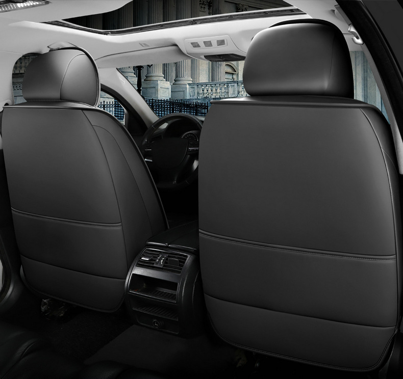 Car Seat Cover New Special Full Surrounding Four Seasons Universal Perforated Breathable Full Leather Winter Car Interior Supplies Seat Cushion
