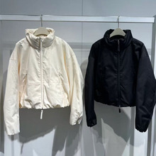 2025冬季新款百搭宽松显瘦拉链立领保暖短款羽绒服外套女3ACF4218