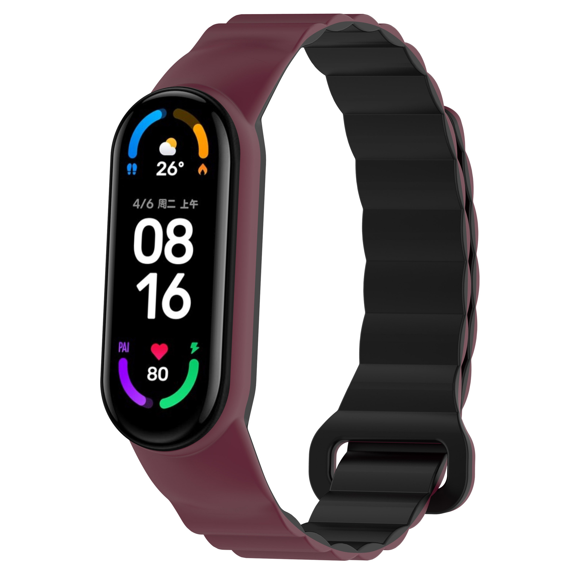 Adecuado para mi pulsera 8 correa de reloj de succión magnética mi band76543 integrado universal mi 34 reemplazo correa de muñeca