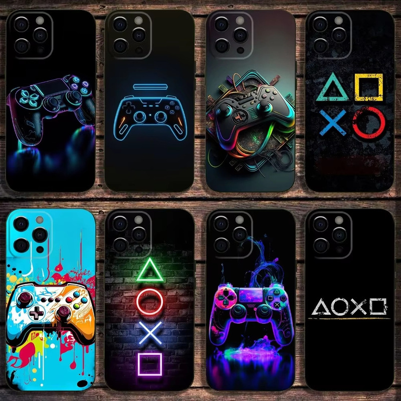 Suitable for iPhone16 science and technology sense game machine handle mobile phone shell