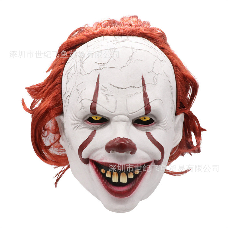 Halloween Soul Broken Clown Mask Cosplay Festival divertido vestido nuevo casco de látex en stock