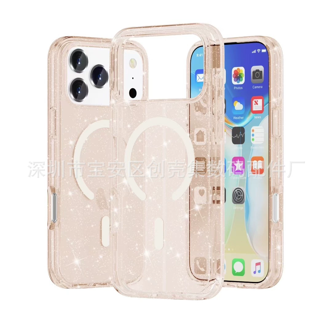 Совместимый защитный iPhone 17, 17 Pro Max, 2 в 1, защита от падения