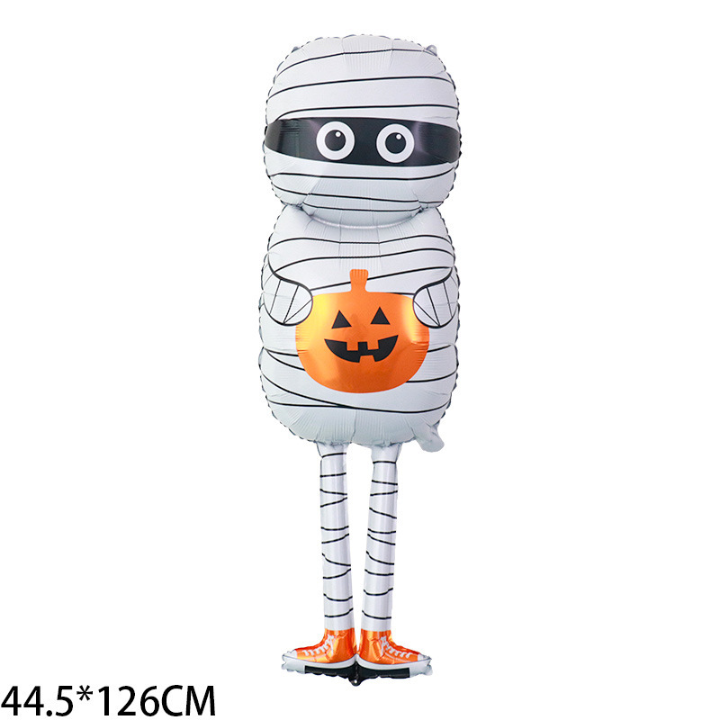 クロスボーダー新しいハロウィンバルーン装飾ゴーストフェスティバルアルミフィルムバルーンゴーストカボチャハロウィンテーマ漫画バルーン|undefined