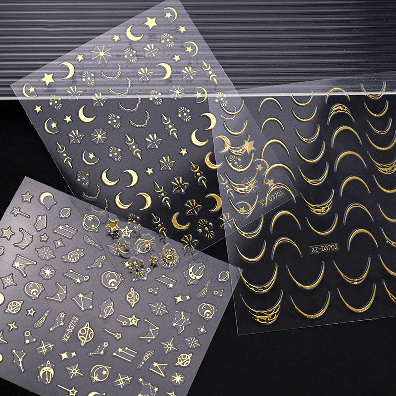 New Hot Silver Star Moon Nail Art Stickers Explosions Retro Constellation Nail Stickers Star Moon Nail Art Decorative Stickers New Hot Silver Star Moon Nail Art Stickers Explosions Retro Constellation Nail Stickers Star Moon Nail Art Decorative Stickers
