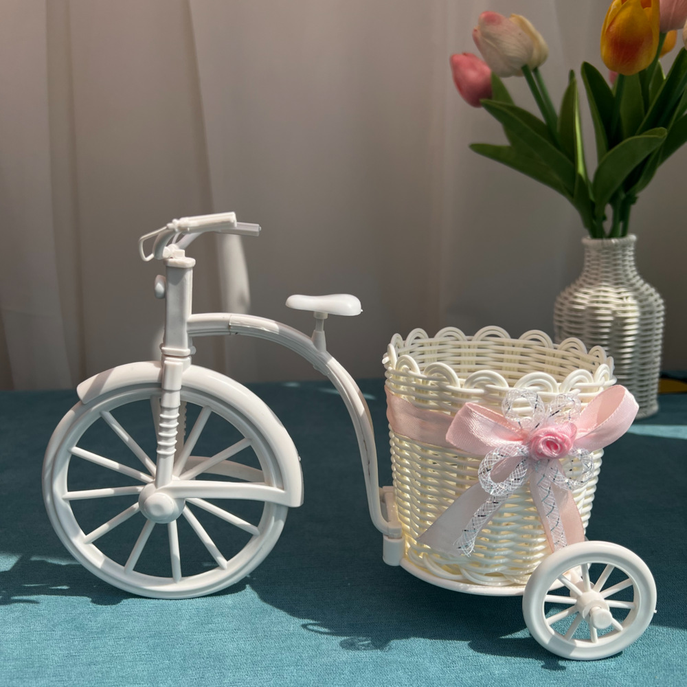Cesta Decorativa con Forma de Triciclo con Borde Ondulado para Oficina y Dormitorio image 5