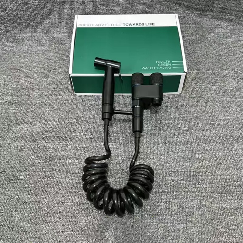 厂家直销马桶冲洗器喷枪家用增压一进二出卫生间冲洗器厕所喷水枪|undefined