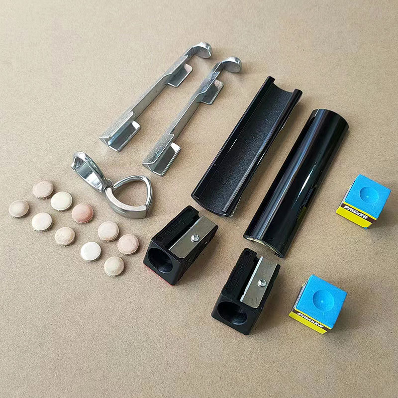 Billar Cue grupo de reparación de la cabeza de cuero herramienta de reparación traje de Billar Cue accesorios kit de suministros de billar