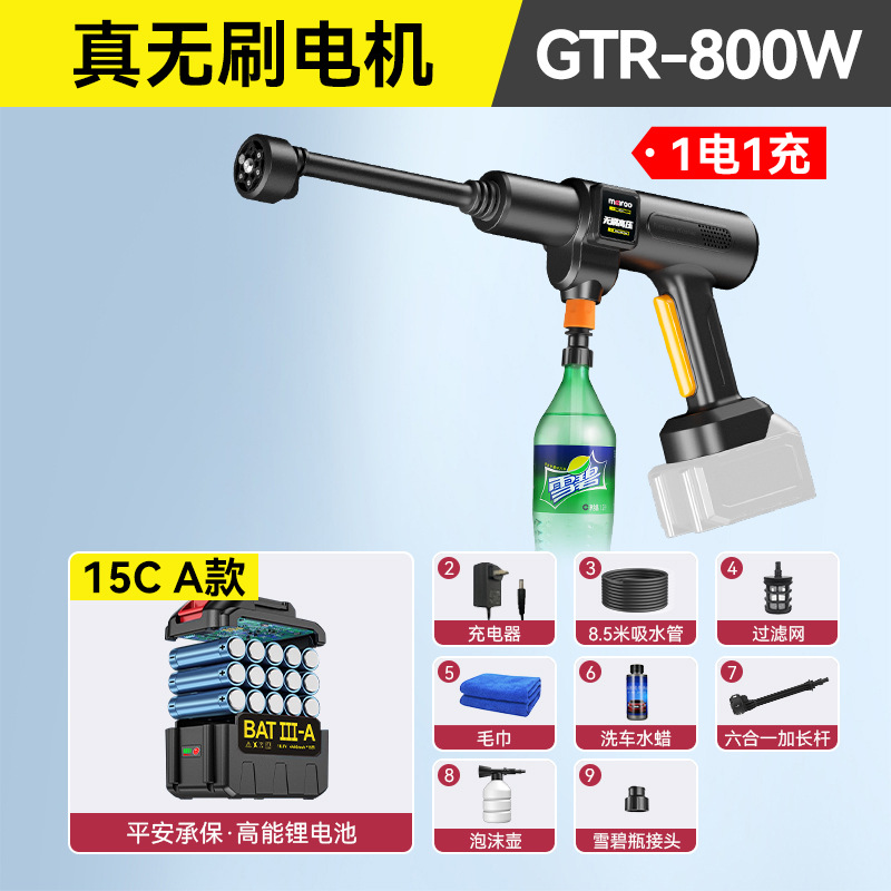 Portable car washer | Lizeng Gun - kawasaki-gtr-800w-brushless-90ah-high-capacity-lithium-battery